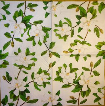 100 Magnolias - 3 ply (weiß)